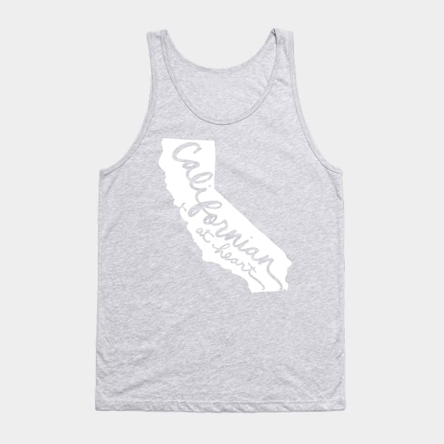 Californian At Heart: California State Pride Tank Top by Tessa McSorley